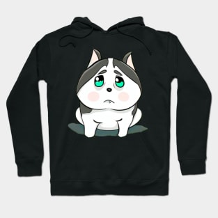 Sad Fat Cute Husky Kawaii Hoodie